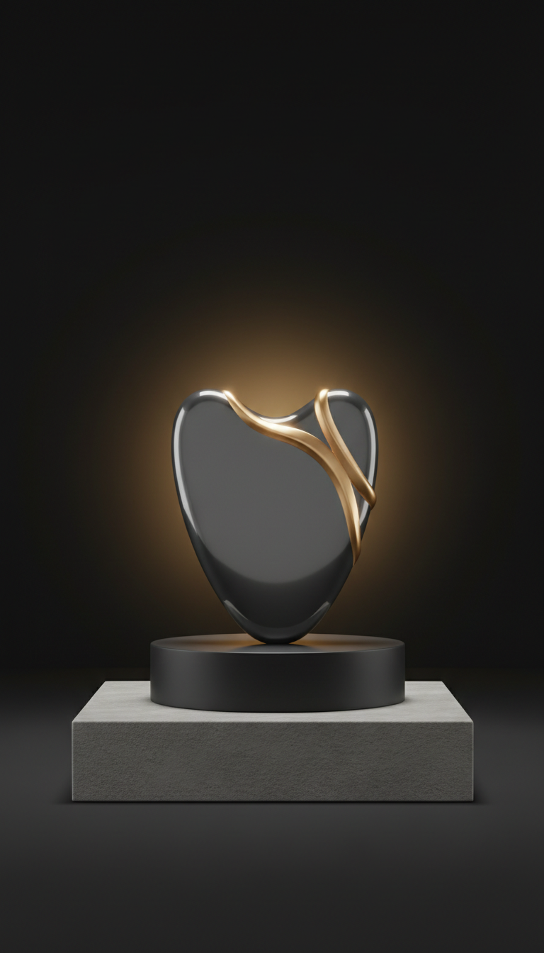 Electric gua sha massager with gold detailing