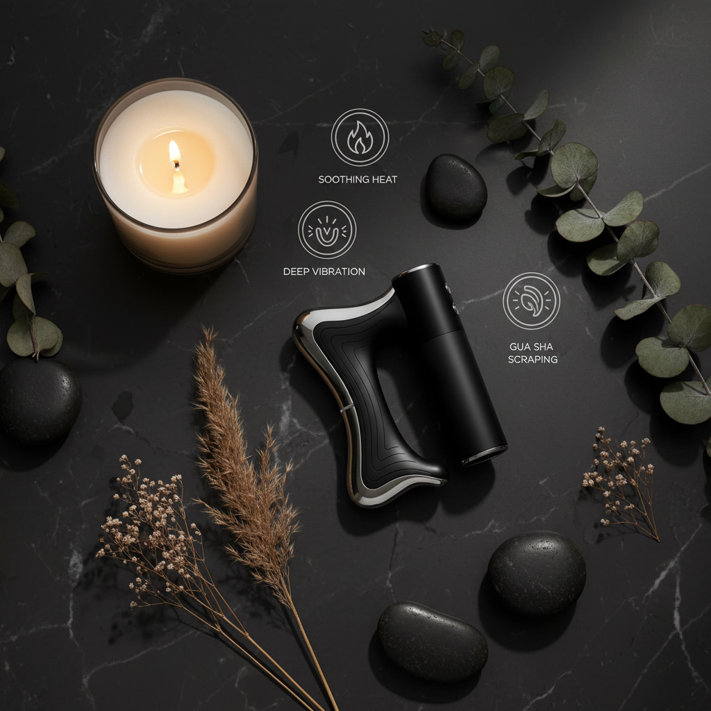 Gua Sha Feature Callout Flat Lay
